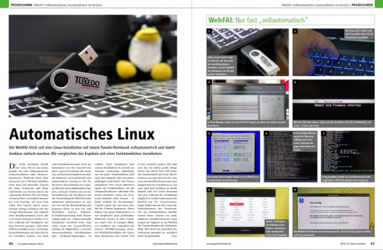 [24/06/2019] PCGH #226 08/2019: Automatisches Linux