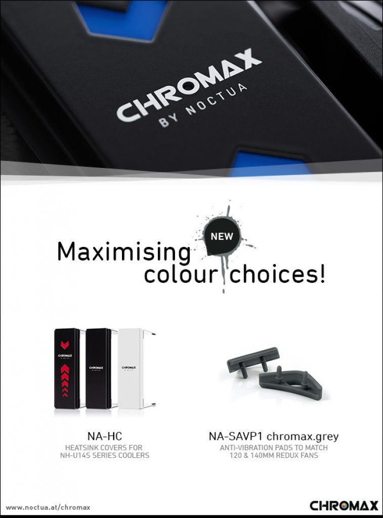 [18/06/2019] Noctua Chromax: Hersteller stellt neues Zubehör für Lüfter und CPU-Kühler vor (1)