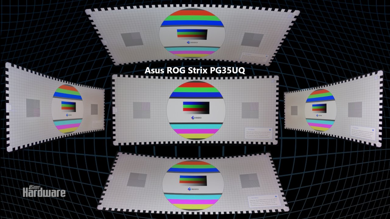 [31/07/2019] Asus PG35VQ: Das VA-Panel verfügt über eine relativ&nbsp; gute Blickwinkelstabilität, die ans IPS-Niveau heranreicht.