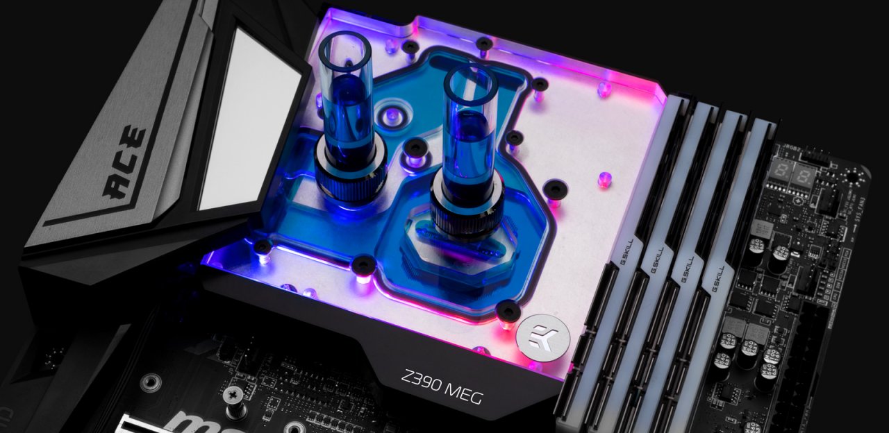 [11/07/2019] Wasserkühlung: EK Water Blocks präsentiert neuen beleuchteten Monoblock für Intel LGA 1151 (1)