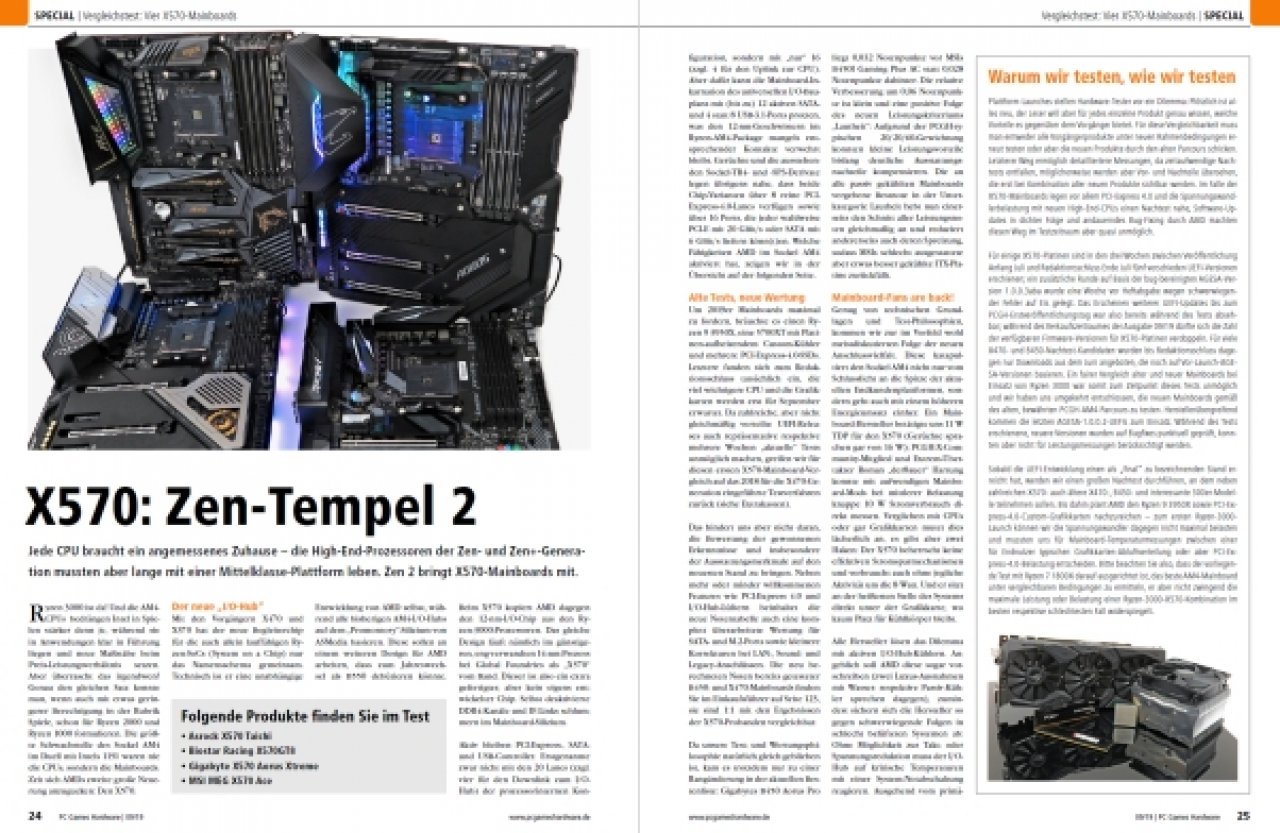 [31/07/2019] PCGH Ausgabe 227 09/2019: X570-Boards
