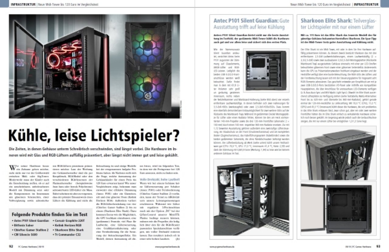 [31/07/2019] PCGH Ausgabe 227 09/2019: Midi-Tower im Test
