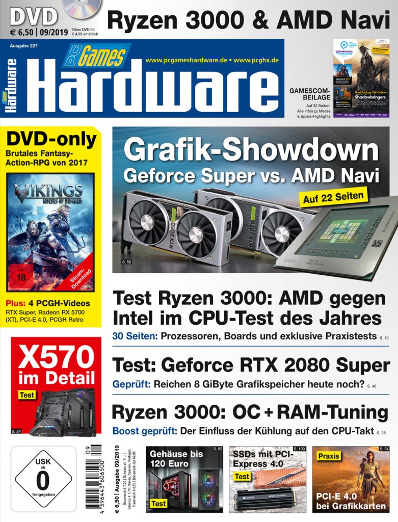 [31/07/2019] PCGH Ausgabe 227 09/2019: DVD-Cover