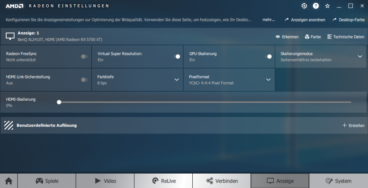 [07/07/2019] Radeon Image Sharpening war zum Start nicht verfügbar bei 1080p-LCDs.