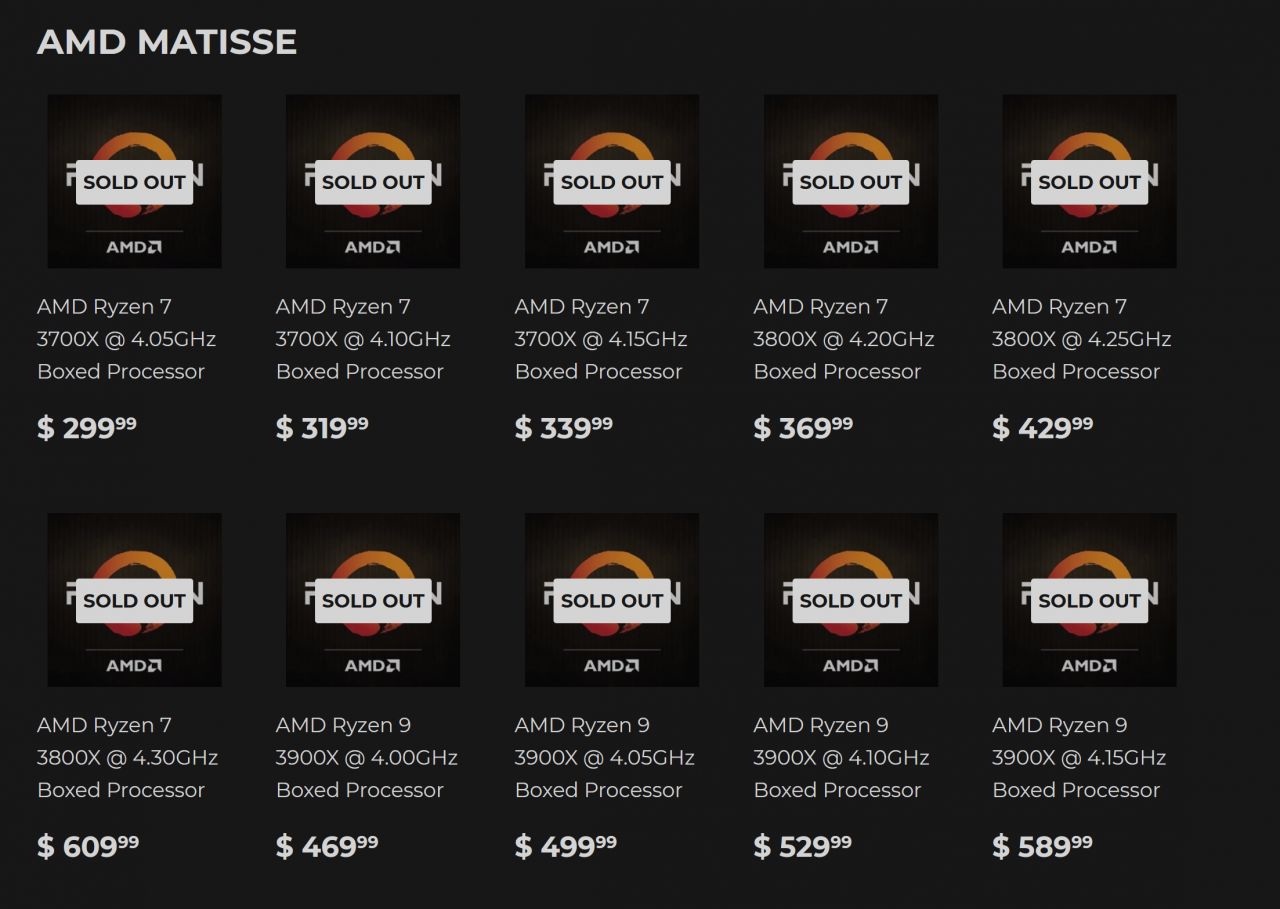 [25/07/2019] Silicon Lotttery verkauft selektierte Ryzen-3000-CPUs