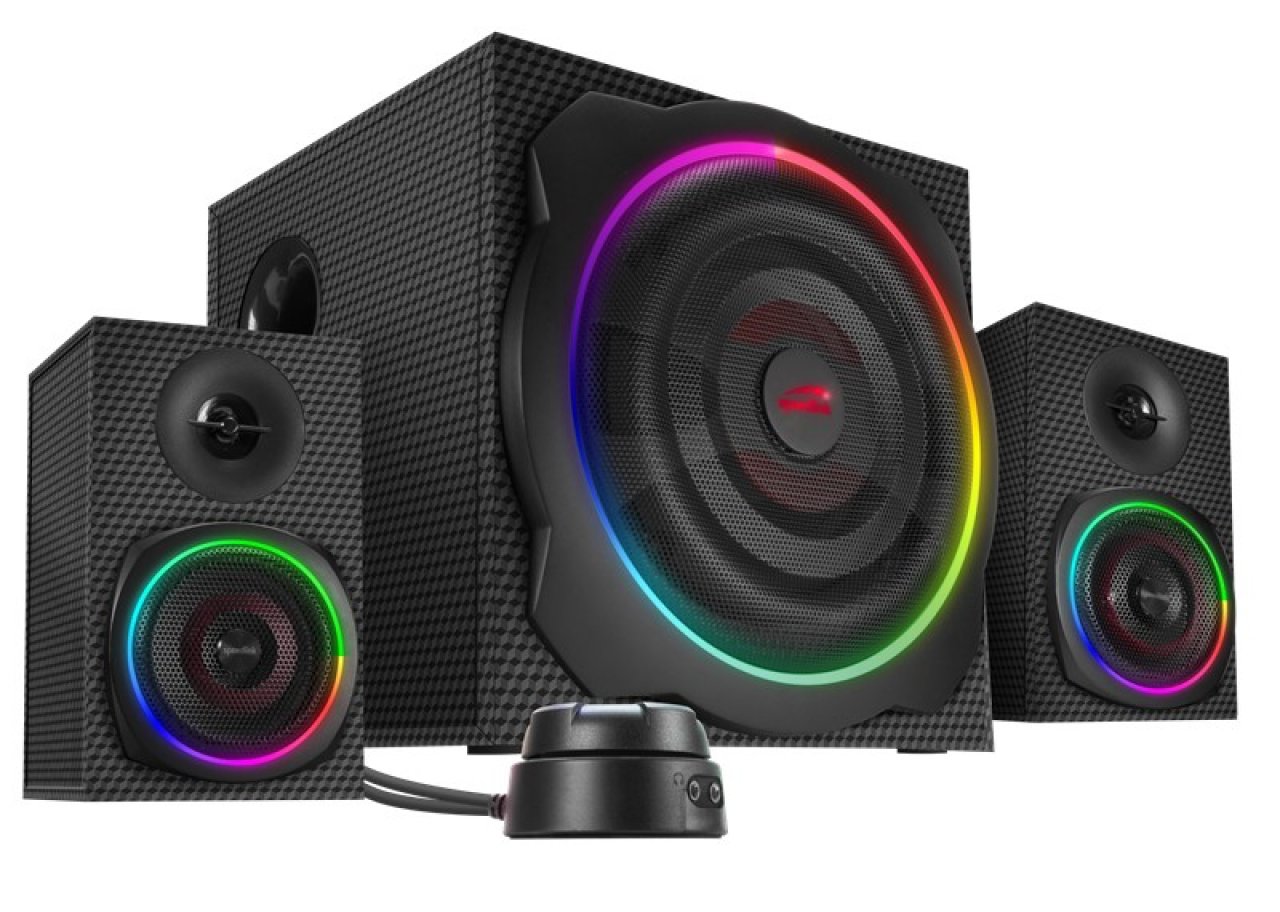 [30/07/2019] Speedlink Gravity Carbon RGB: 2.1-Soundsystem mit RGB-Beleuchtung vorgestellt