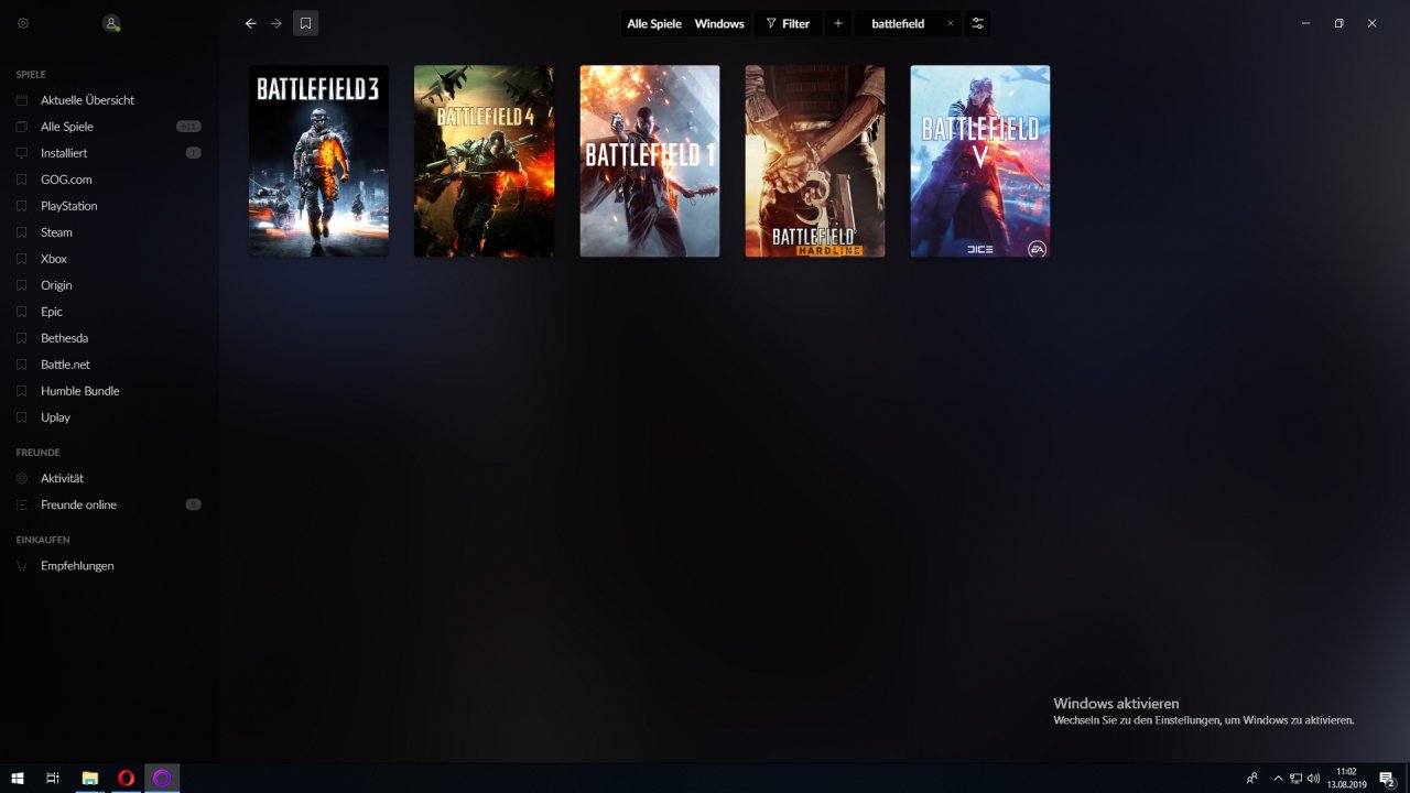 [13/08/2019] Gog Galaxy 2.0: Suchergebnisse können über den Klick auf das Bookmark-Symbol links in die Spieleliste aufgenommen werden.