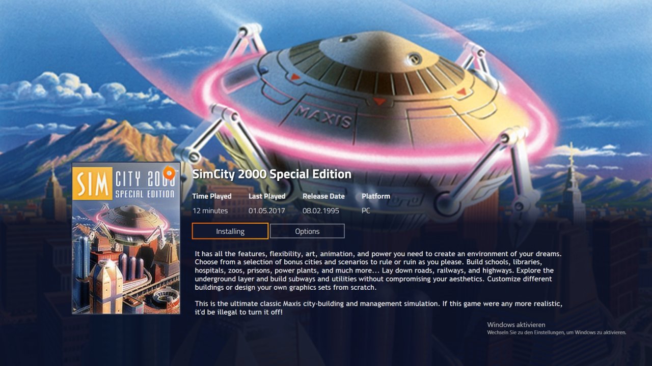 [13/08/2019] Gog Galaxy 2.0: Detailinformation Big Screen Modus Playnite