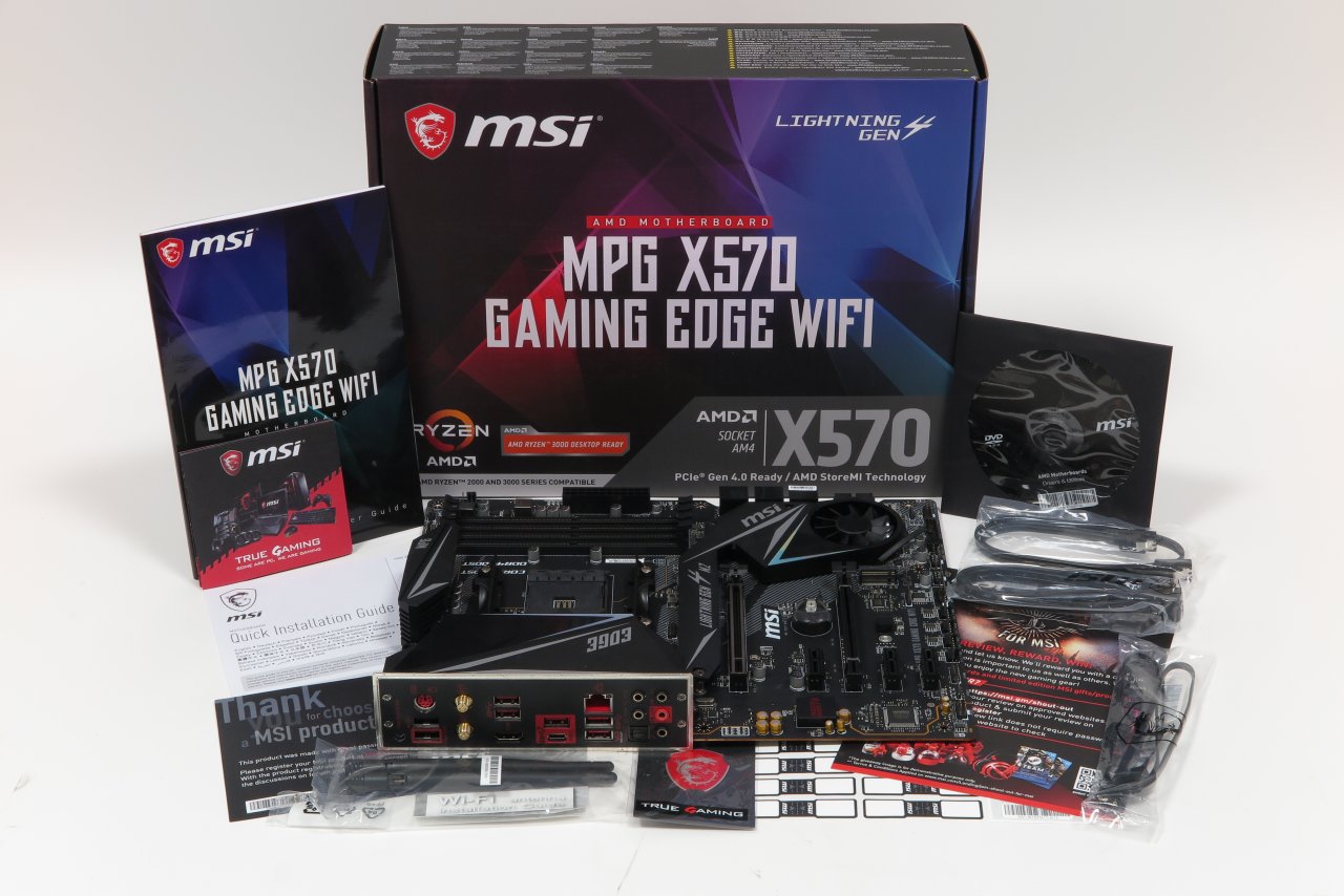 [27/08/2019] MSI X570 Gaming Edge WiFi: Packungsinhalt