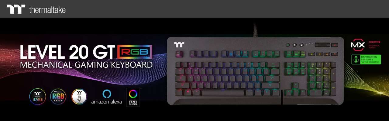 [26/08/2019] Thermaltake Level 20 GT RGB: Neue mechanische Gaming-Tastatur in Aluminium