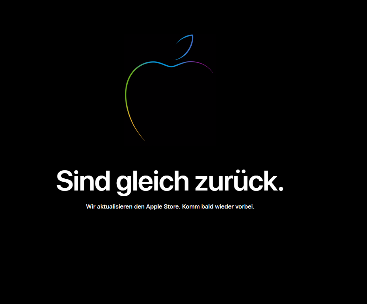 [10/09/2019] Apple Store: Sind gleich zurück