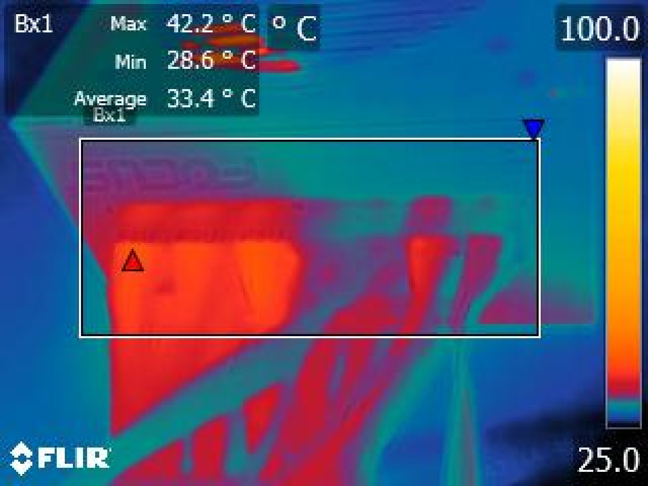 [16/09/2019] Seasonic Focus+ Gold 1000FX: Kabelanschlüsse mit einer Thermalkamera