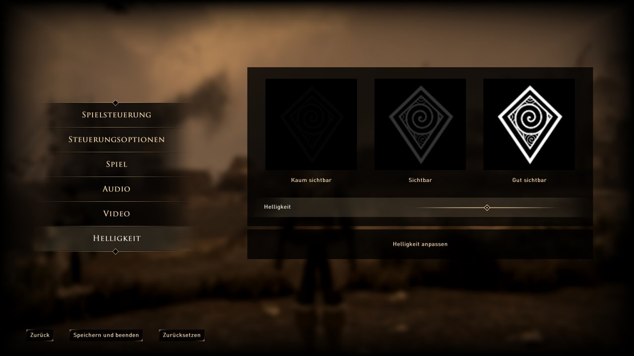 [11/09/2019] Greedfall - Menü -&nbsp; Helligkeit