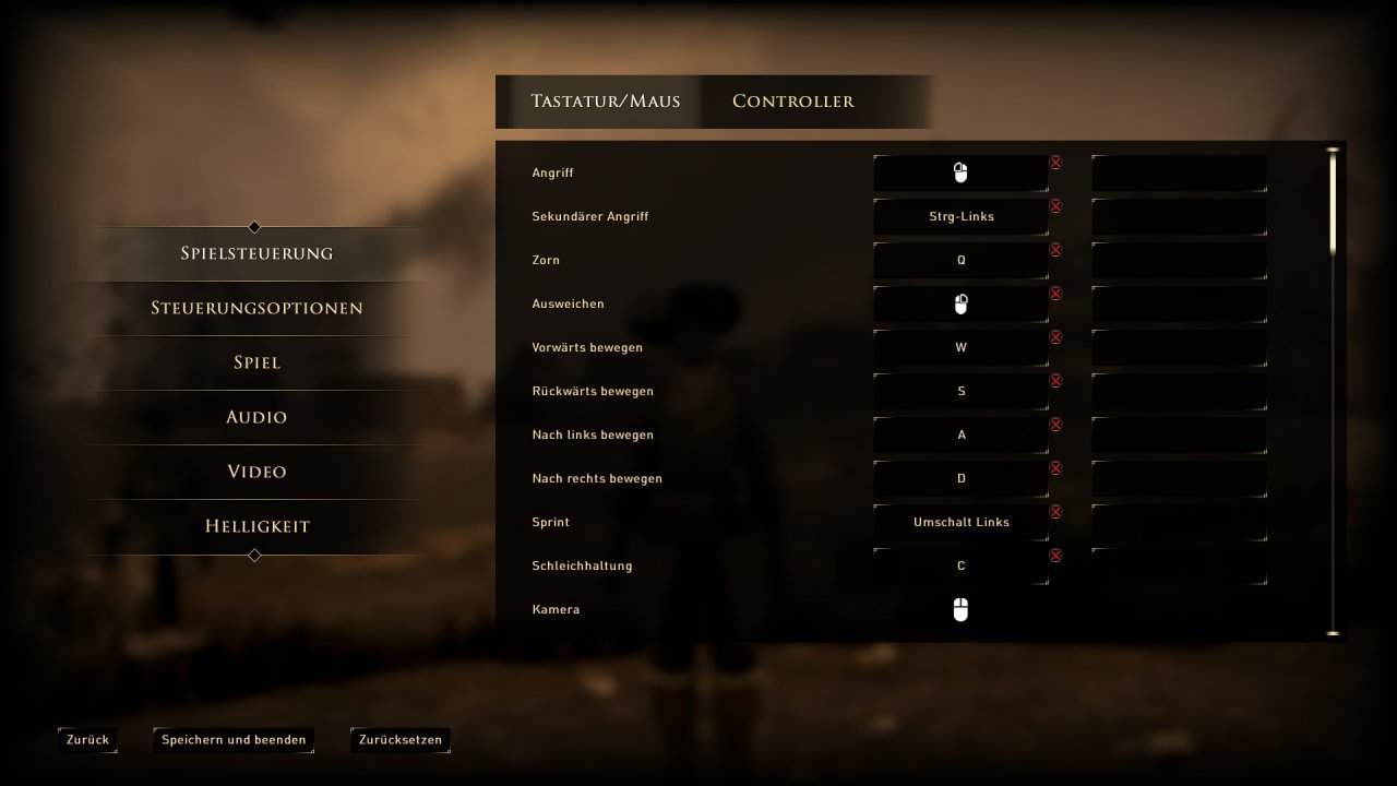 [11/09/2019] Greedfall - Menü - Spielsteuerung