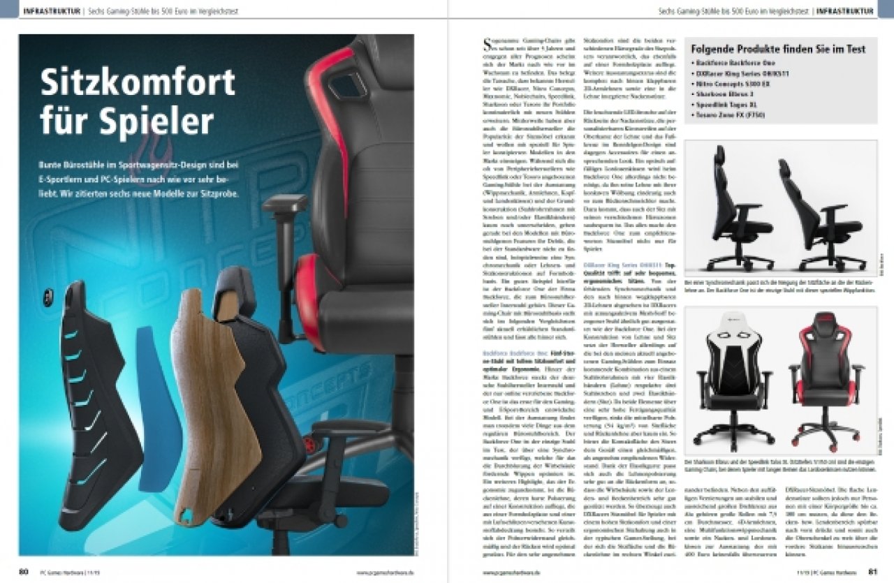 [25/09/2019] PCGH 11/2019 -&nbsp; Gaming-Chairs im Test