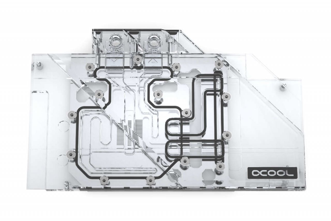 [07/10/2019] Alphacool: Kompatible Eisblock Aurora Plexi GPX-A-Kühlblöcke für Radeon RX 5600 XT und SLI Connector vorgestellt (1)