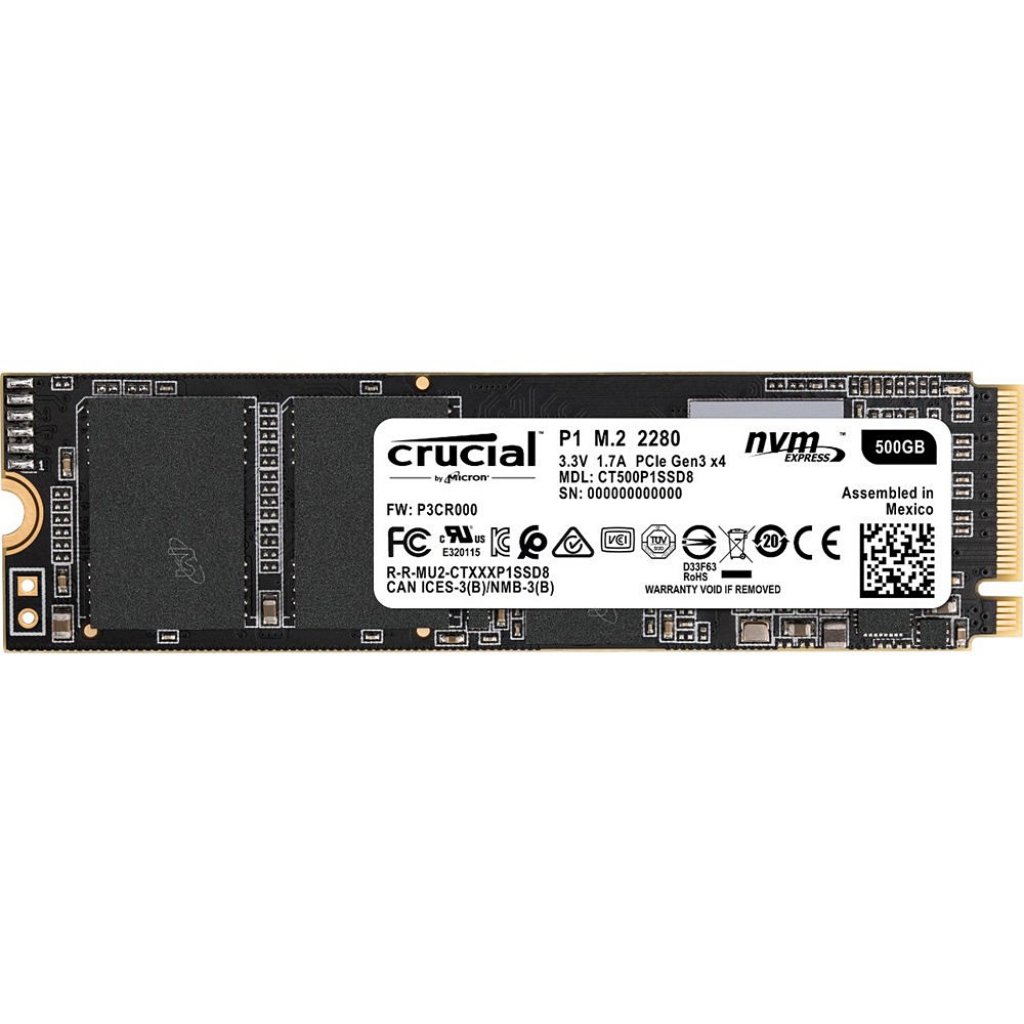 [01/10/2019] Crucial P1 500 GB: 3 Punkte