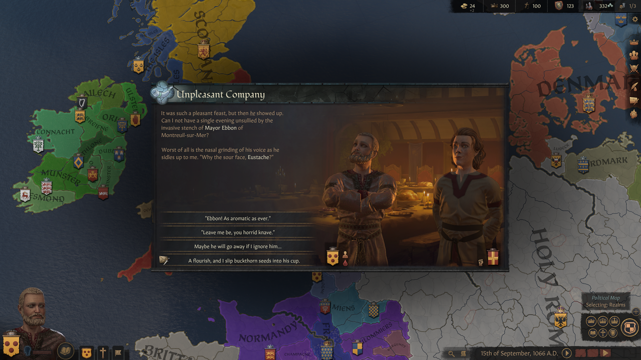 [20/10/2019] Crusader Kings 3 2020 Liebe, kämpfe, plane und erreiche Größe. Bestimme das Erbe deines Hauses in der umfassenden Strategie von Crusader Kings III. Der Tod ist erst der Anfang, wenn du deine Dynastie in dieser reichhaltigen, überlebensgroßen Simulation des Mittelalters führst. &nbsp;