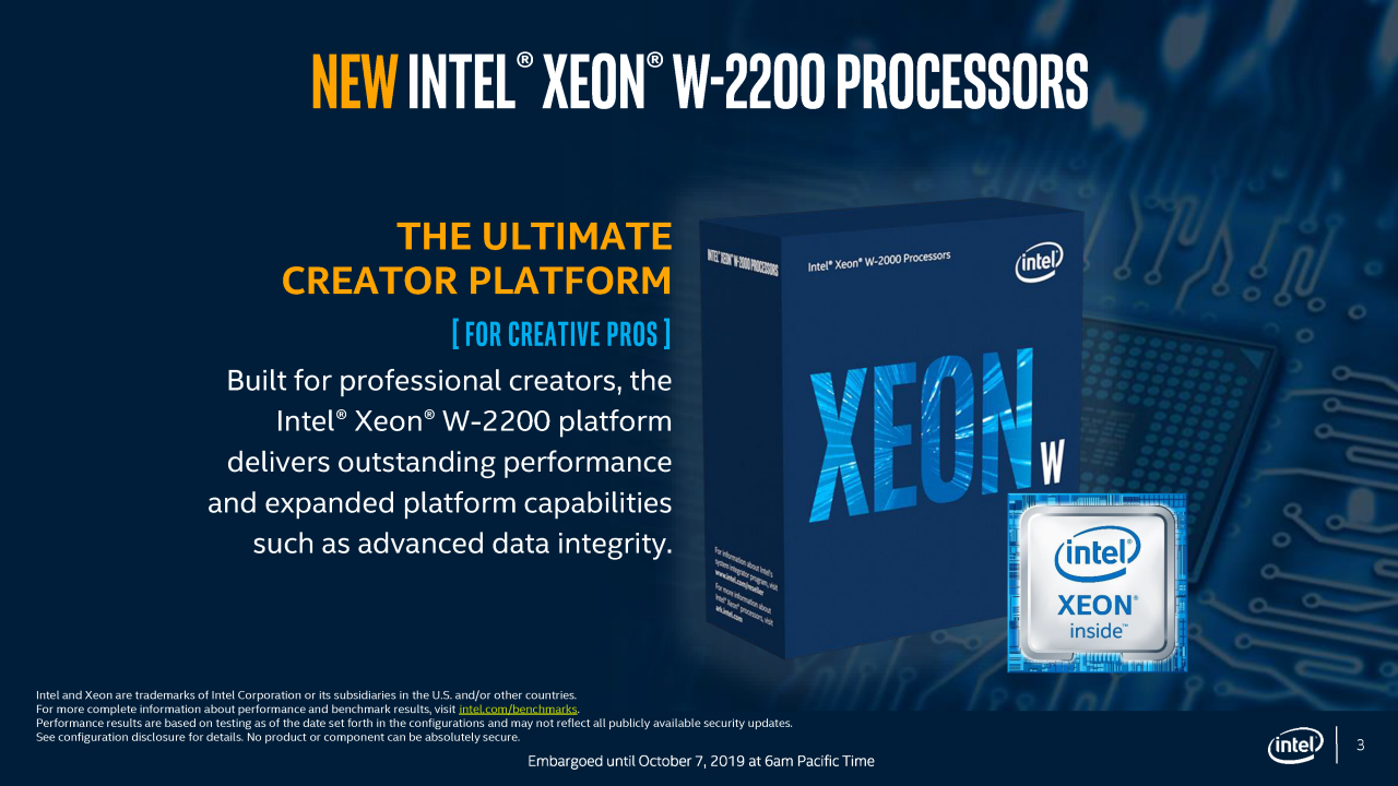 [07/10/2019] Intel: Präsentation zu Xeon W-2200 und Core-i9 X (3)