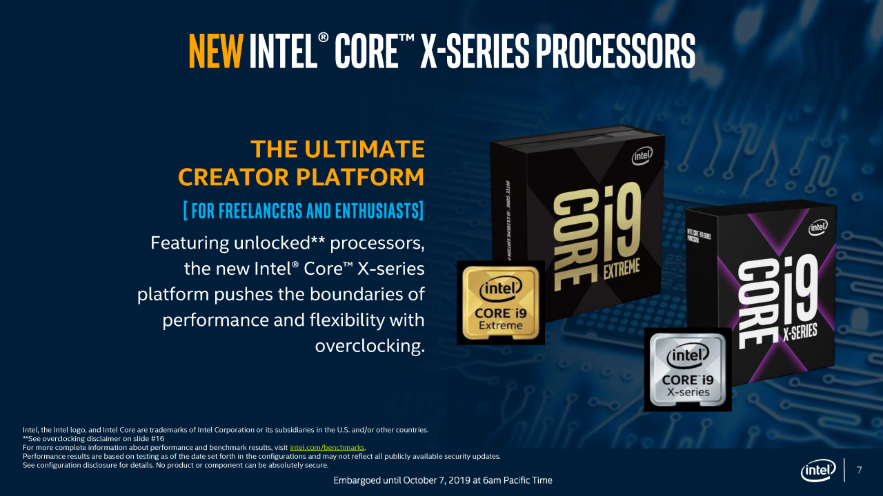 [07/10/2019] Intel: Präsentation zu Xeon W-2200 und Core-i9 X (7)