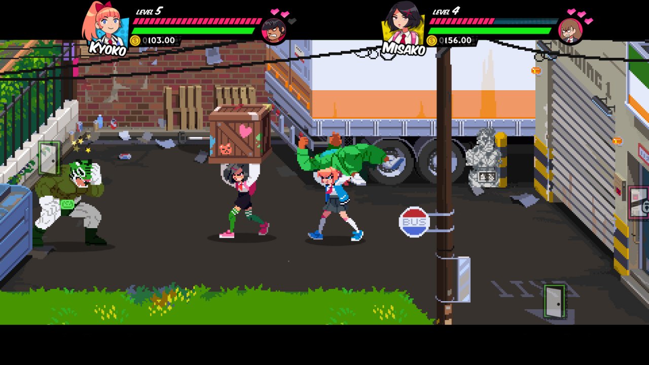 [10/10/2019] River City Girls: In diesem klassischen Beat `em up aus der River-City-Serie müssen Sie als Kyoko oder Misako Ihre gekidnappten Freunde Kuni und Riki finden und retten. Dazu steht ein Arsenal an Combos, Waffen und Power-ups bereit – alles in einem schön anzusehenden 16-Bit-Stil. (lokal: 2) &nbsp;