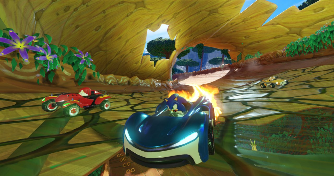 [10/10/2019] Team Sonic Racing: In voller Kart-Manier kann man hier sich mit seinen Koop-Freunden verbünden und so dem eigenen Team zu Sieg verhelfen. Turbos, Power-ups und freischaltbare Fahrzeugteile inbegriffen. (lokal: 4) &nbsp;