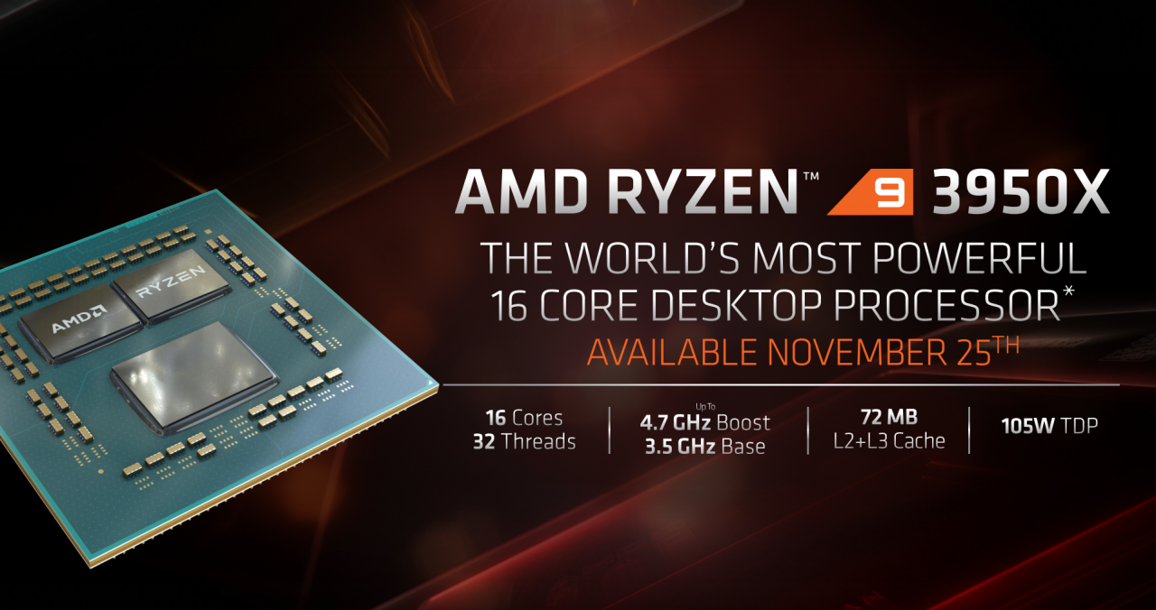 [07/11/2019] AMD Ryzen 9 3950X