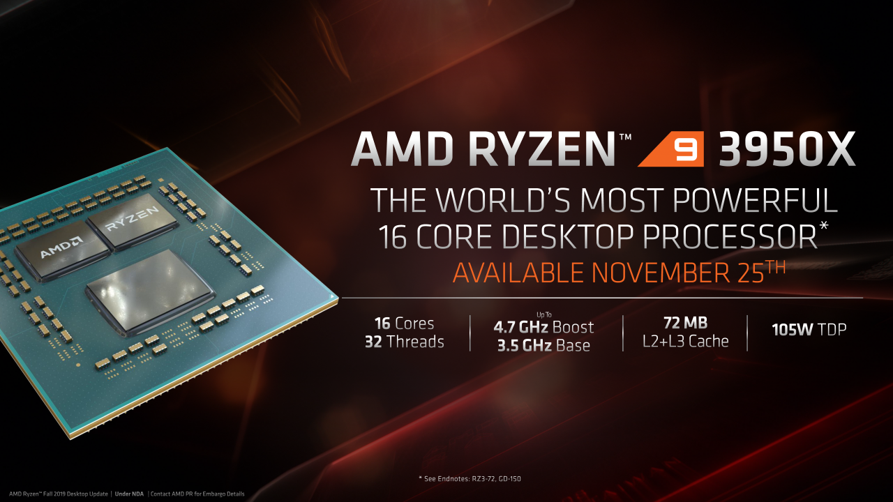 [08/11/2019] AMD: Präsentation zu Ryzen 9 3950X, Threadripper 3000 und Athlon 3000G (2)