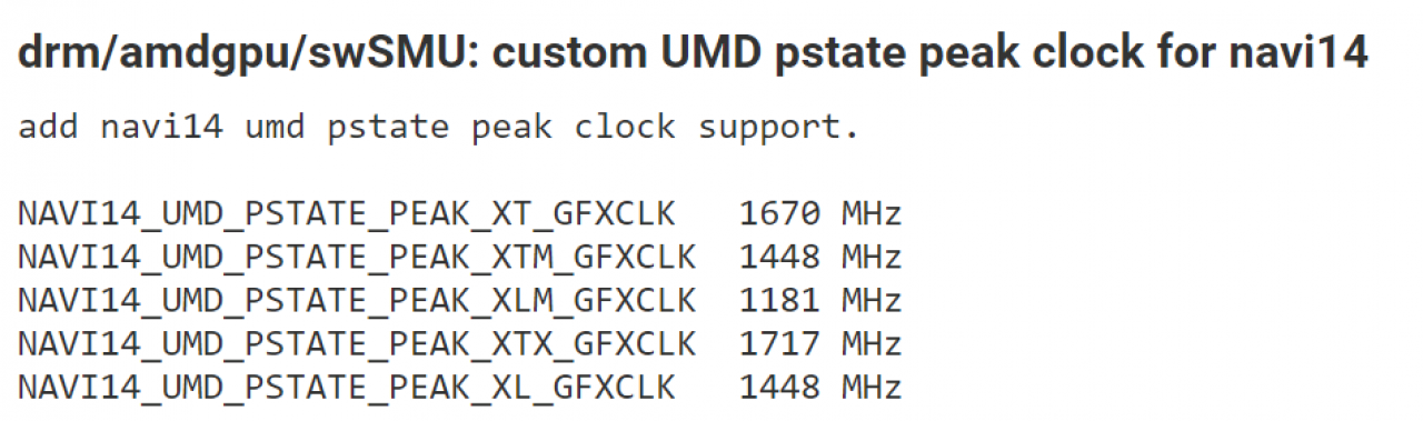 [02/11/2019] Navi 14 im AMDGPU-Code