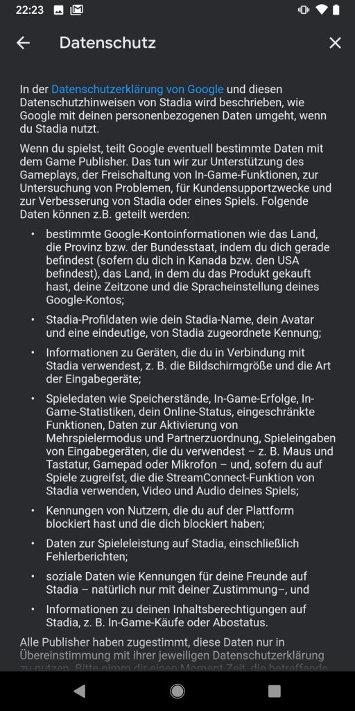 [21/11/2019] Google Stadia App 12 