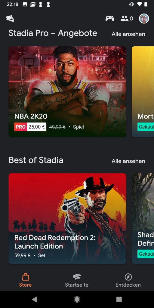 [21/11/2019] Google Stadia App 2 