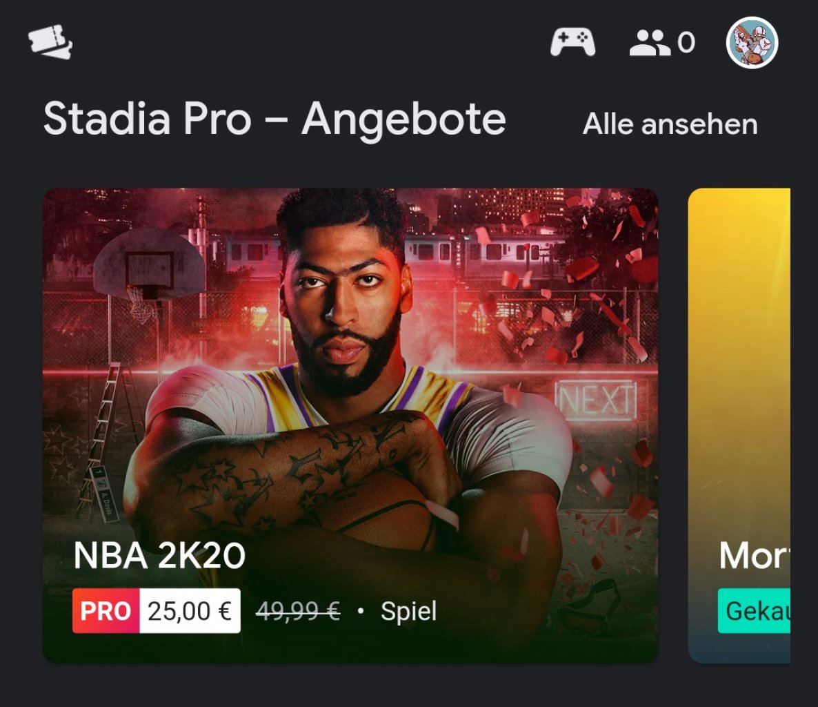 [29/11/2019] Stadia Store mit Spielen zum Kaufen