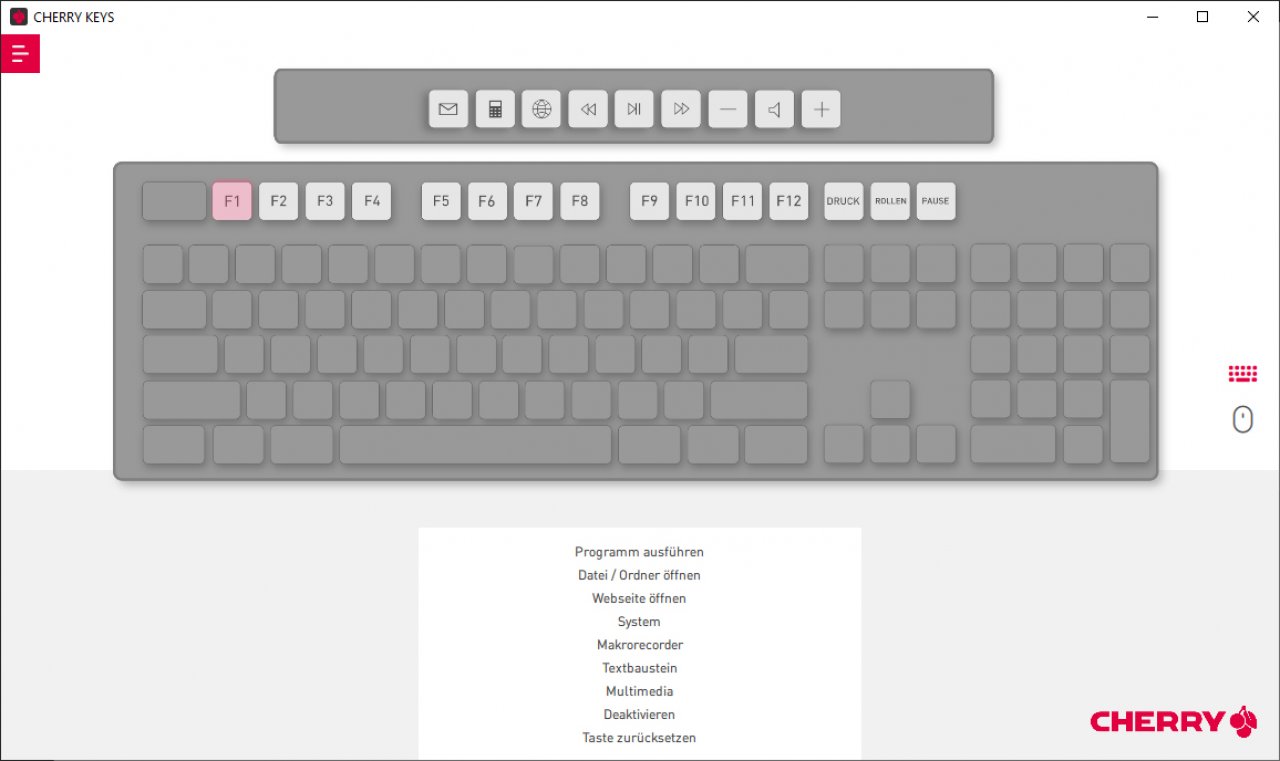 [27/11/2019] Cherry Keys: Software für hauseigene und fremde Tastaturen und Mäuse (2)