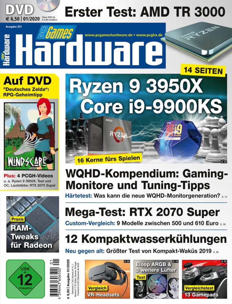 [28/11/2019] PCGH Ausgabe 01/2020 #231: DVD-Heft