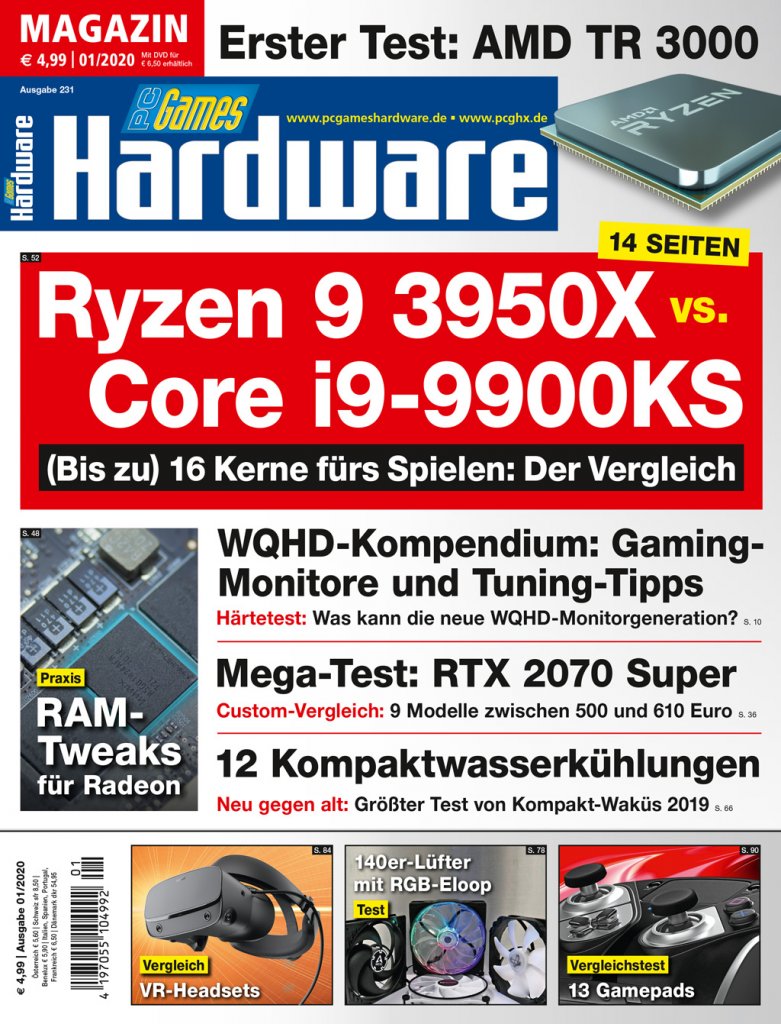 [28/11/2019] PCGH Ausgabe 01/2020 #231: Magazin ohne DVD