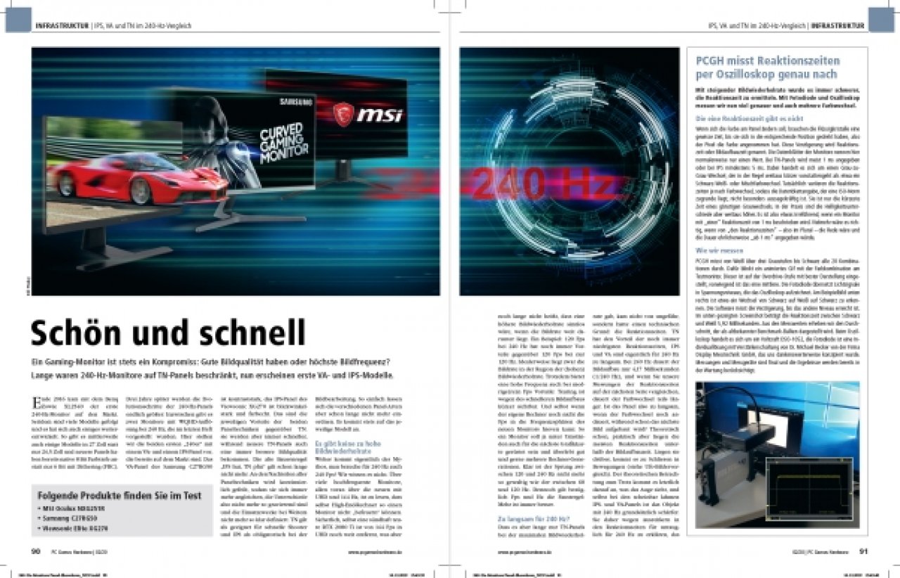 [18/12/2019] PCGH Ausgabe 232: 240-Hz-Monitore