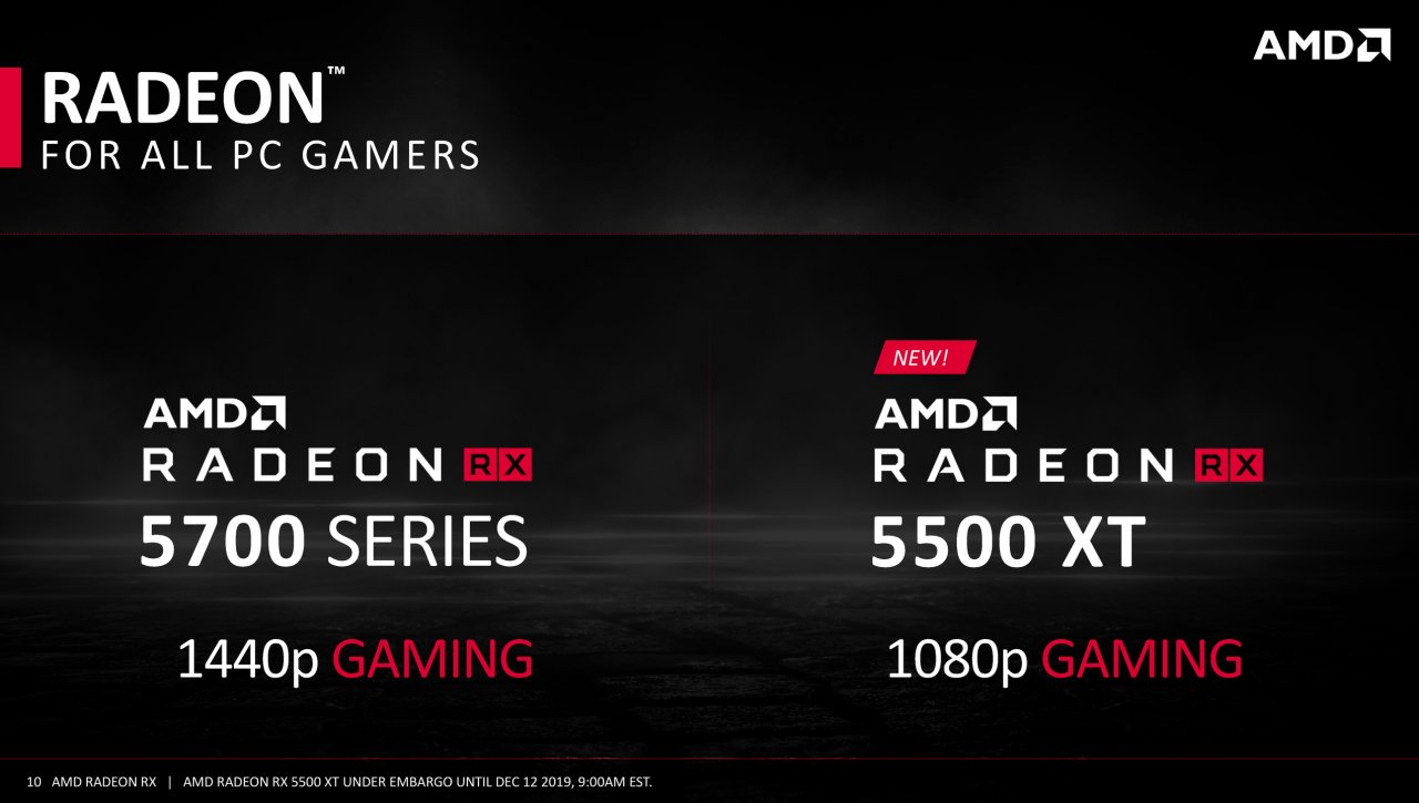 [12/12/2019] AMD Radeon RX 5500 XT Navi 14 Full presentation 10