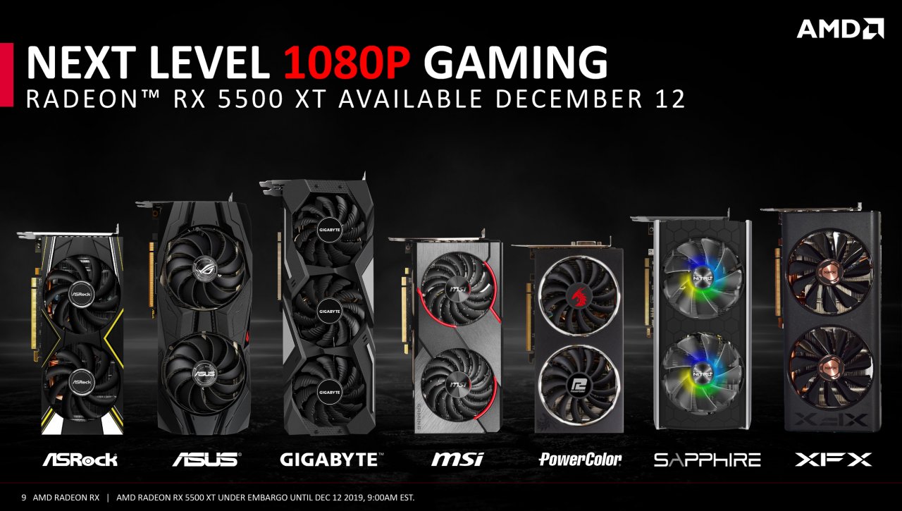 [12/12/2019] AMD Radeon RX 5500 XT Navi 14 Full presentation 9