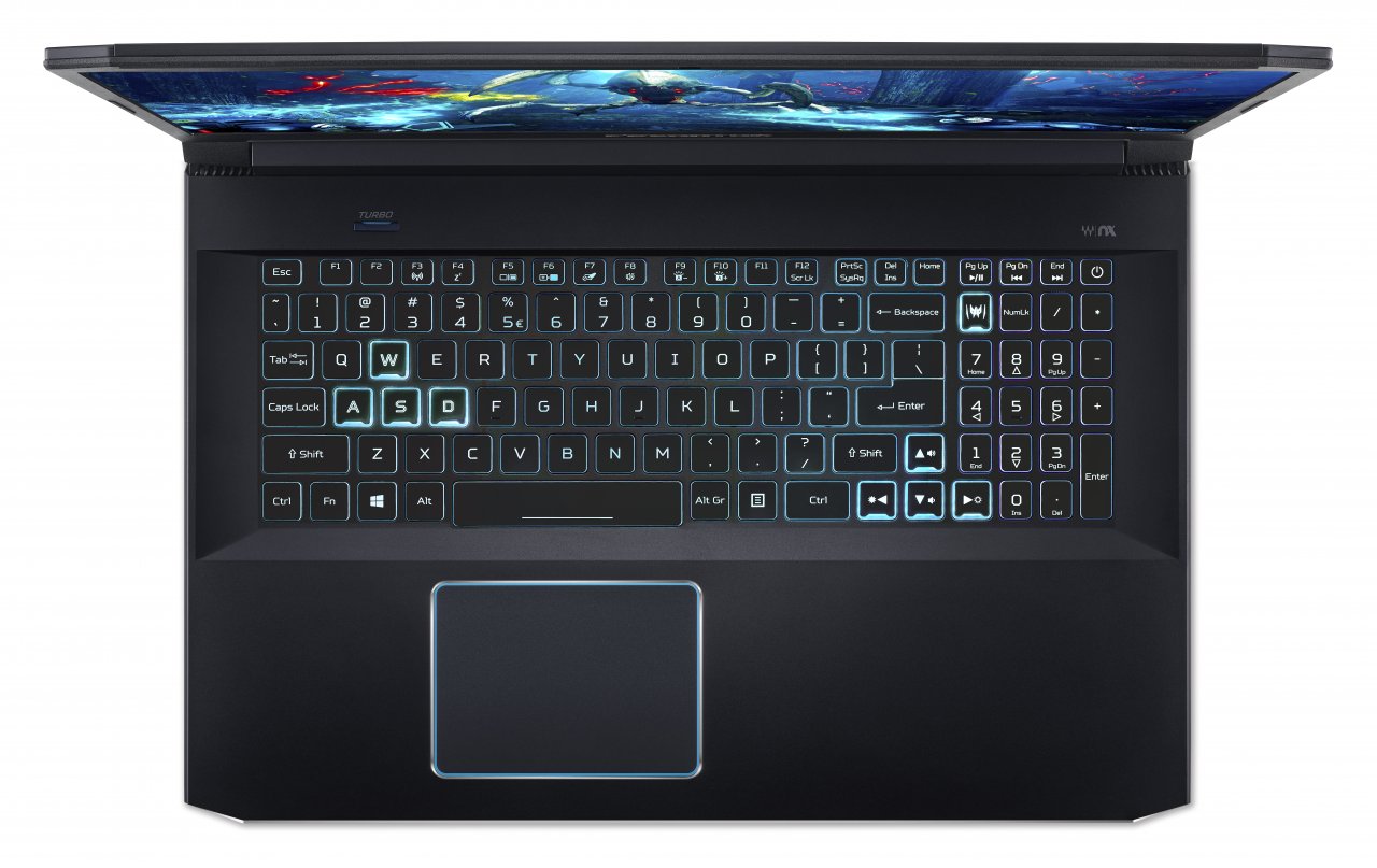 [11/12/2019] Predator Helios 300 PH317-53: Gut sichtbar die Platzierung des Touchpads