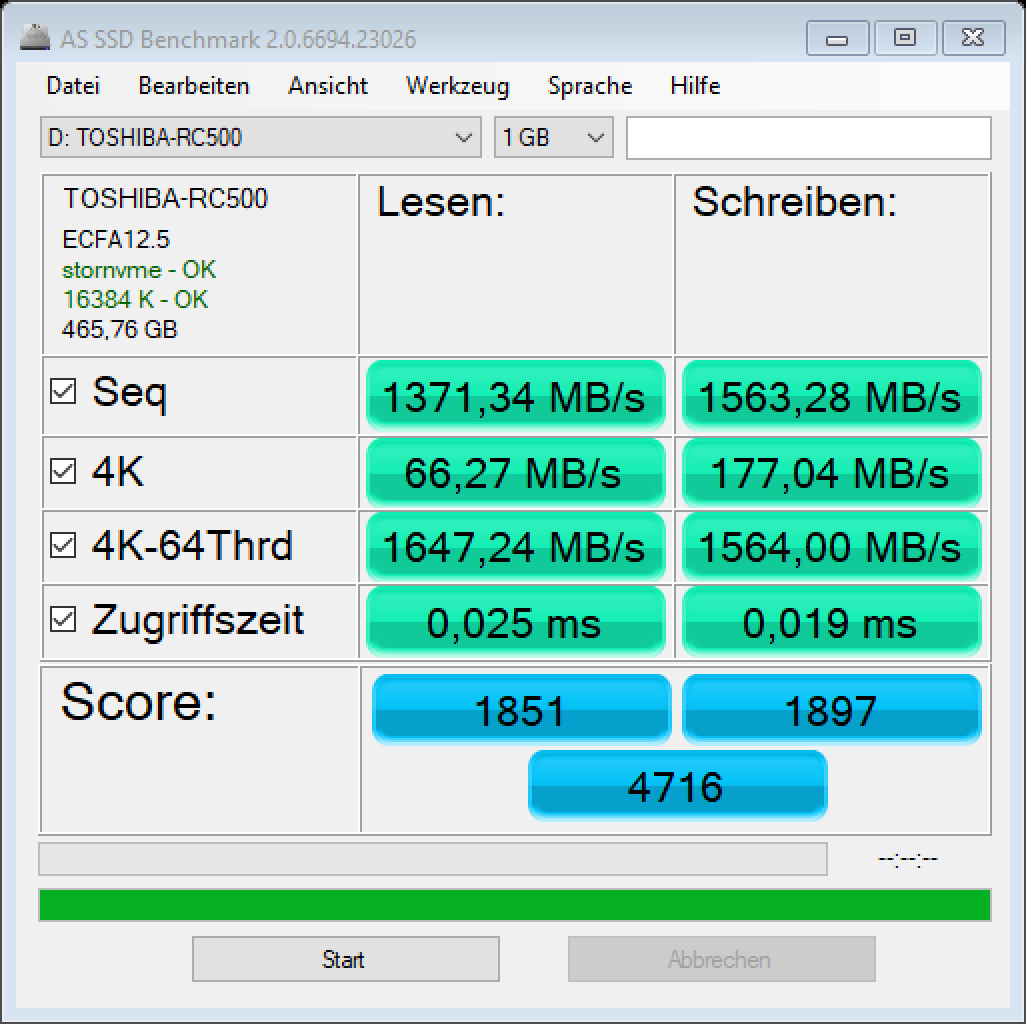 [02/12/2019] Toshiba RC 500 im Test (2)
