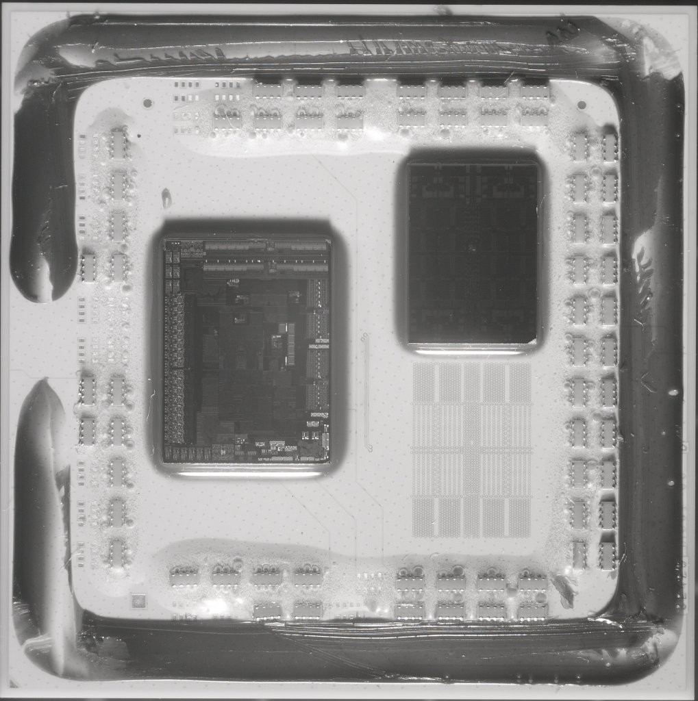 [19/12/2019] Den 7-nm-CCD rechts oben im Matisse-Package (Ryzen 5 3000, Ryzen 7 3000 und, mit zwei CCDs, Ryzen 9 3000) haben wir das letzte mal analysiert. Heute widmen wir uns dem größeren 12-nm-Teil aktueller AMD-CPUs.