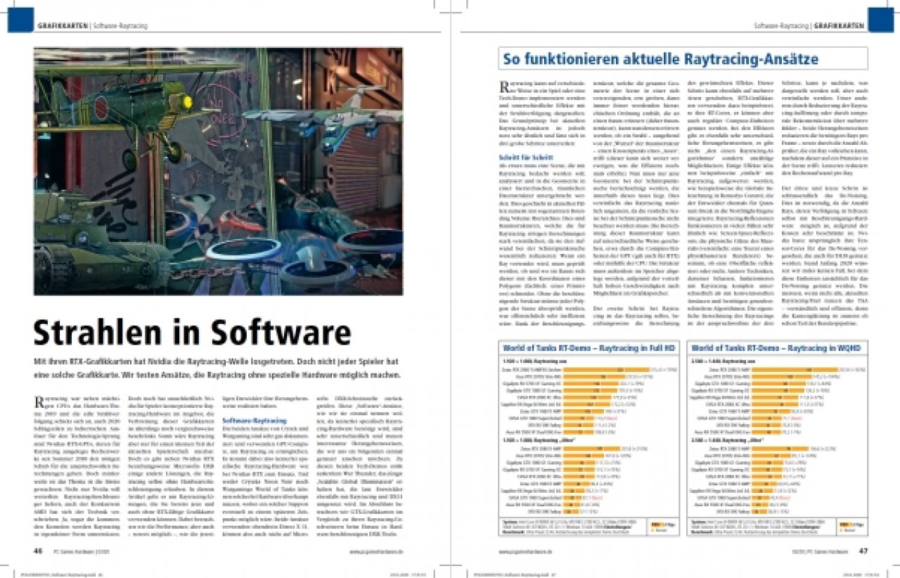 [28/01/2020] PCGH 03/2020 Ausgabe #233 -&nbsp; Raytracing durch Software