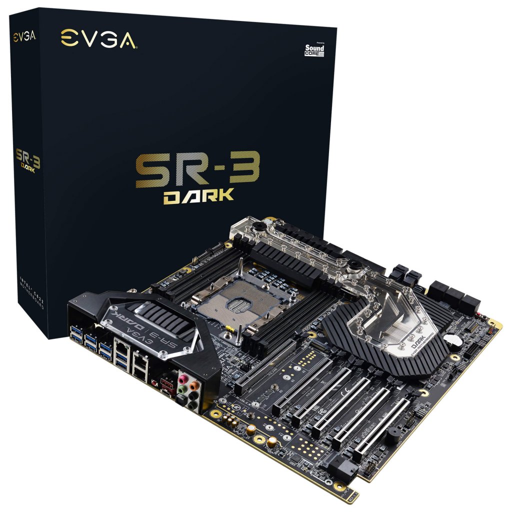 [03/01/2020] EVGA SR-3 Dark: 2000-Dollar-Board geht mit Wasserkühlung in den Handel (1)