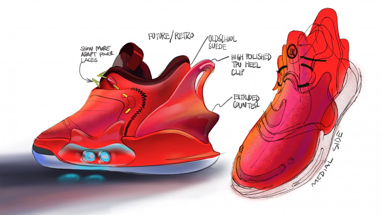[27/01/2020] NikeNews NikeAdaptBB2.0 Sketches RED ROUGH 93563