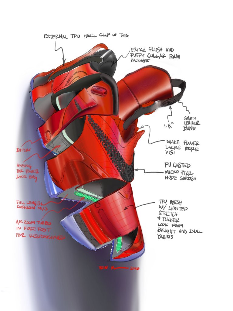 [27/01/2020] NikeNews NikeAdaptBB2.0 Sketches RED SLICED 93560