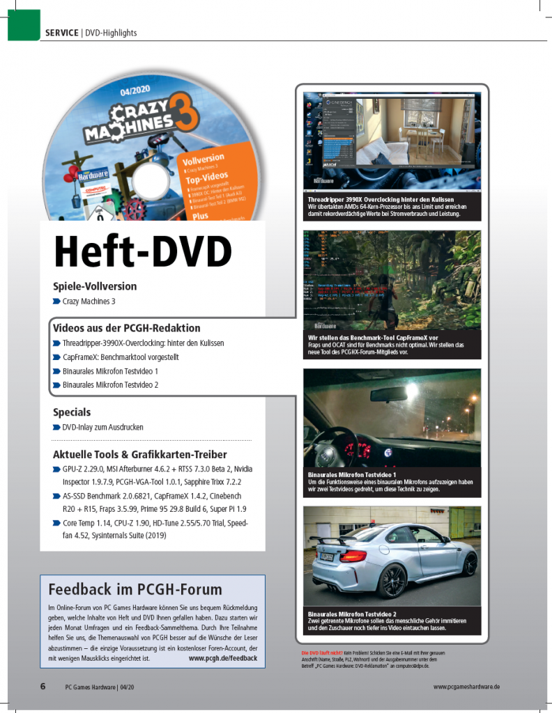 [26/02/2020] PCGH Ausgabe 234 -&nbsp; DVD-Inhalt