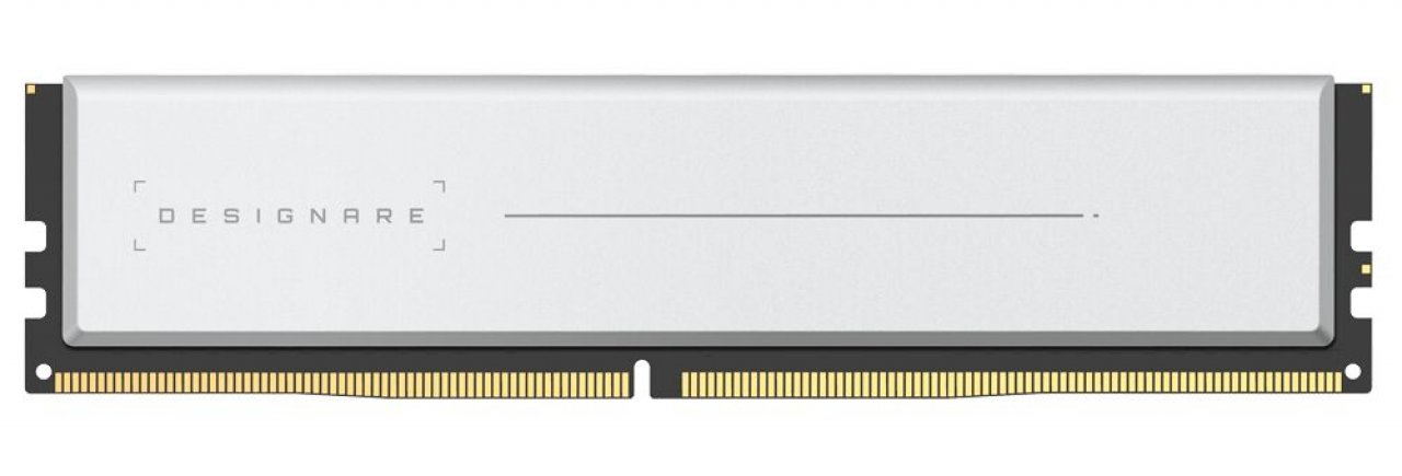 [09/02/2020] Gigabytes Designare-Arbeitsspeicher ist sehr schlicht gehalten - ganz im Gegensatz zu den bereits erhältlichen Aorus-Speicherriegeln.