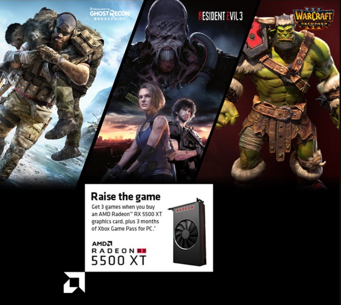 [04/02/2020] Neues AMD Spiele-Bundle: Resident Evil 3, Ghost Recon Breakpoint und Warcraft 3: Reforged (1)