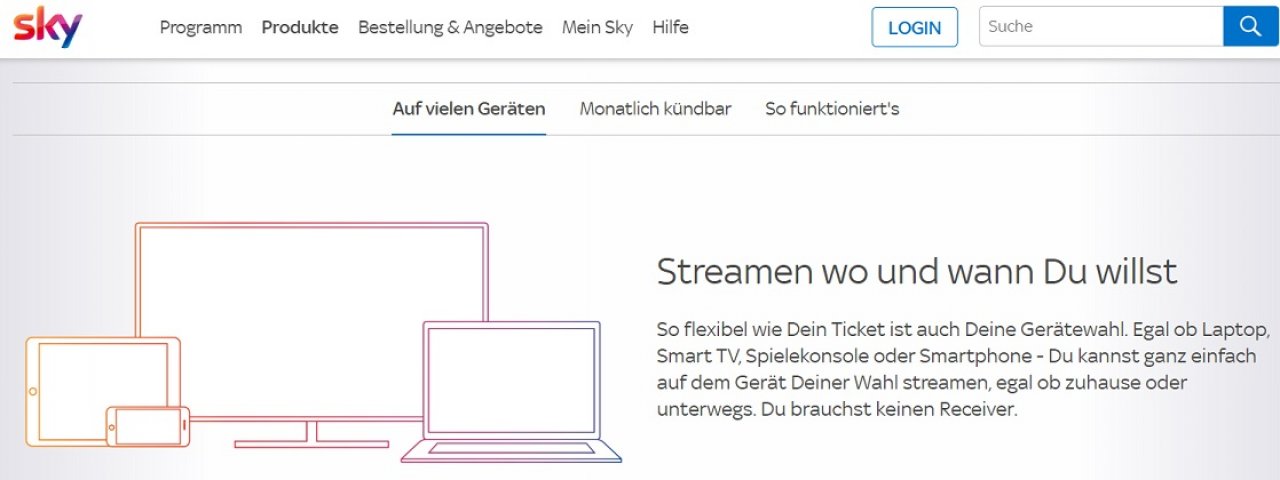 [28/02/2020] Sky Ticket Funktionsübersicht