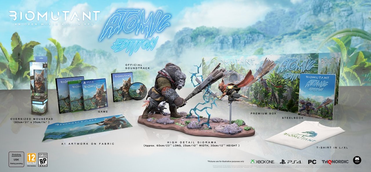 [30/03/2020] Neben einem Diorama bietet diese Edition von Biomutant auch ein alltagstaugliches XL-Mauspad